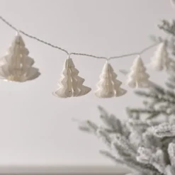 10er LED Lichterkette Papierbäume