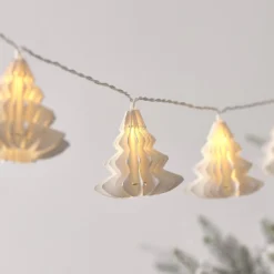 10er LED Lichterkette Papierbäume