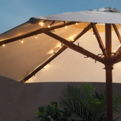 80er LED Lichterkette Sonnenschirmbeleuchtung