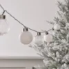 25er LED Lichterkette Weihnachtsbaumkugeln warmweiß