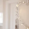 10er LED Lichterkranz Herz warmweiß batteriebetrieben