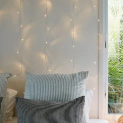 40er LED Lichtervorhang warmweiß 1 x 1m