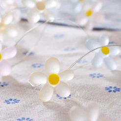 20er LED Micro Lichterkette außen Gänseblümchen