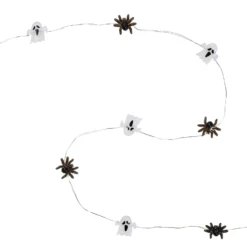 20er LED Micro Lichterkette Geister und Spinnen