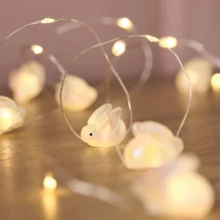 20er LED Micro Lichterkette Hasen