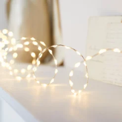 378er LED Micro Lichterkette warmweiß