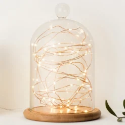 100er LED Mikro Lichterkette auf Kupferdraht warmweiß