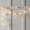 10er LED Papier Stern Lichterkette Batterie