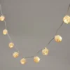 16er LED Rattan Lichterkette warmweiß Batteriebetrieb