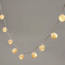 16er LED Rattan Lichterkette warmweiß Batteriebetrieb