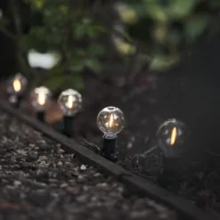 20er LED Solar Girlandenlichter mit Mini-Stäben