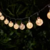 40er LED Solar Lichterkette Bubble Ball warmweiß