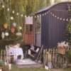20er LED Solar Party Lichterkette Retro