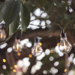 20er LED Solar Party Lichterkette Retro