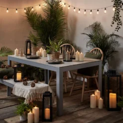 20er LED Solar Party Lichterkette Retro