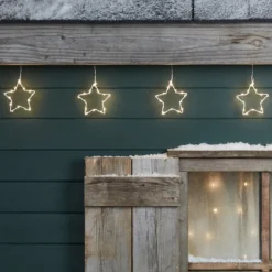 90er LED Sternen Girlande