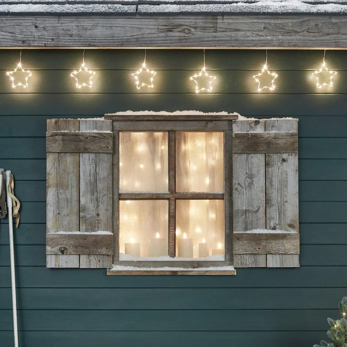 90er LED Sternen Girlande