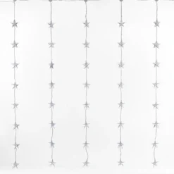 40er LED Sternen Lichtervorhang warmweiß 1 x 1,2m Innen
