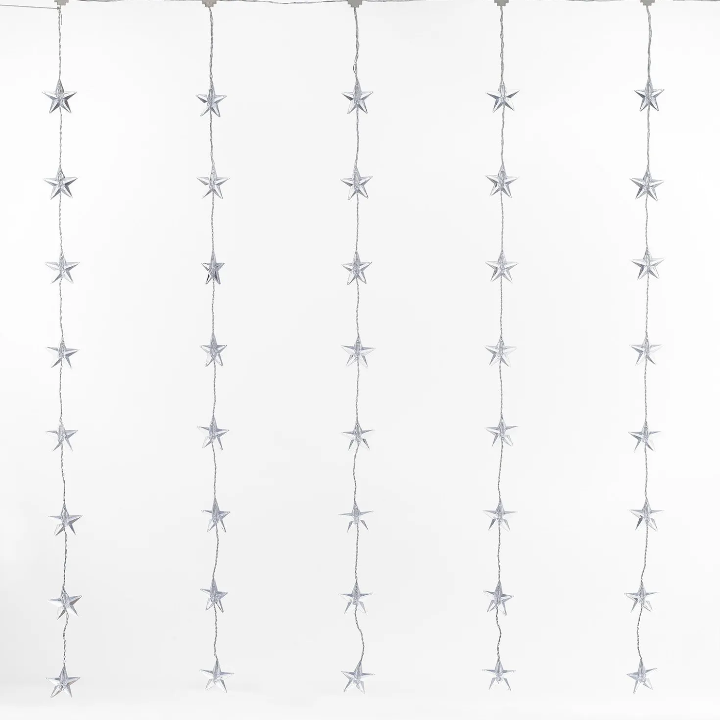 40er LED Sternen Lichtervorhang warmweiß 1 x 1,2m Innen