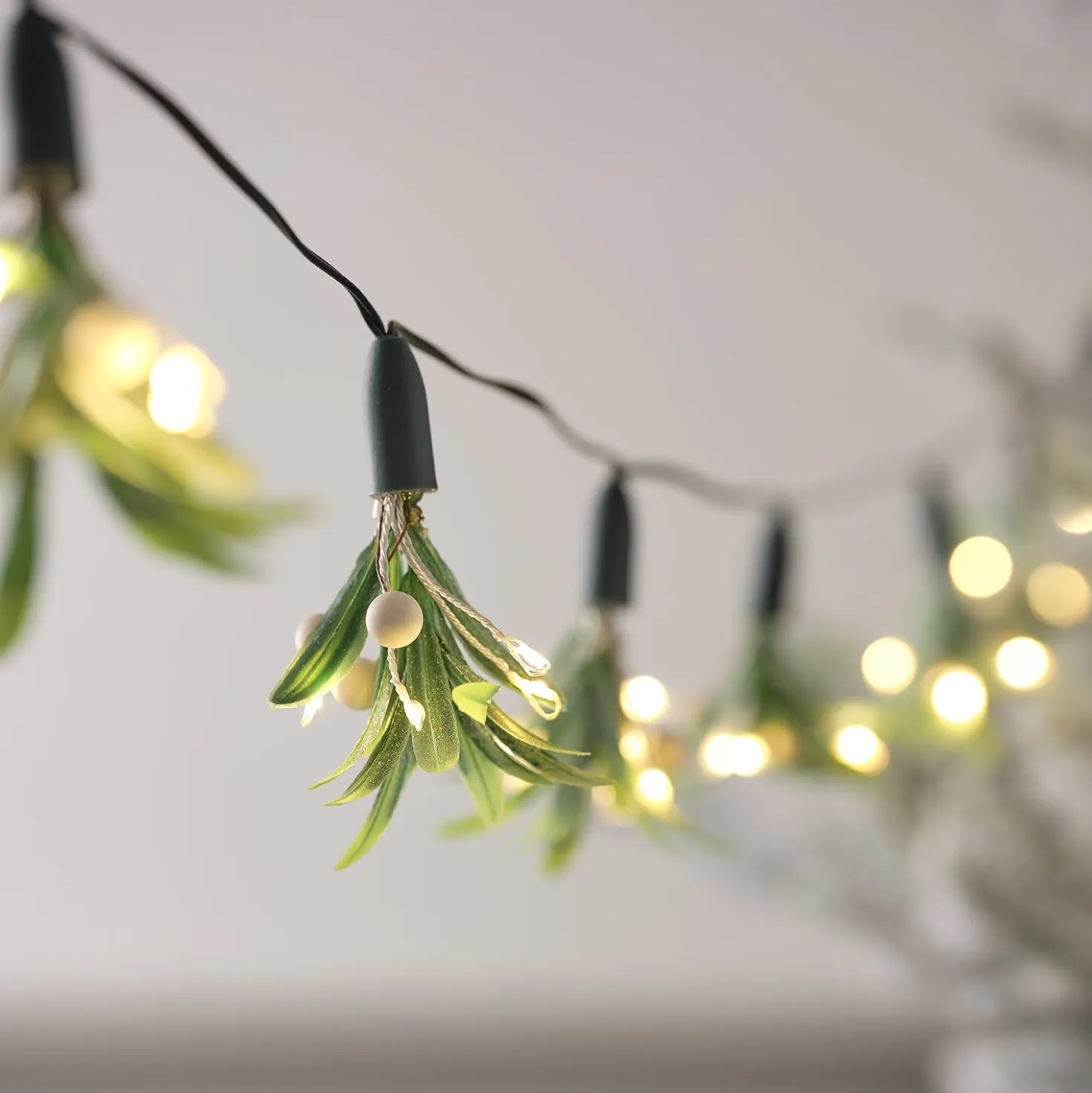 40er Micro LED Lichterkette Mistelzweige