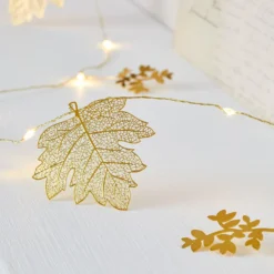 20er Micro Lichterkette Ahornblätter