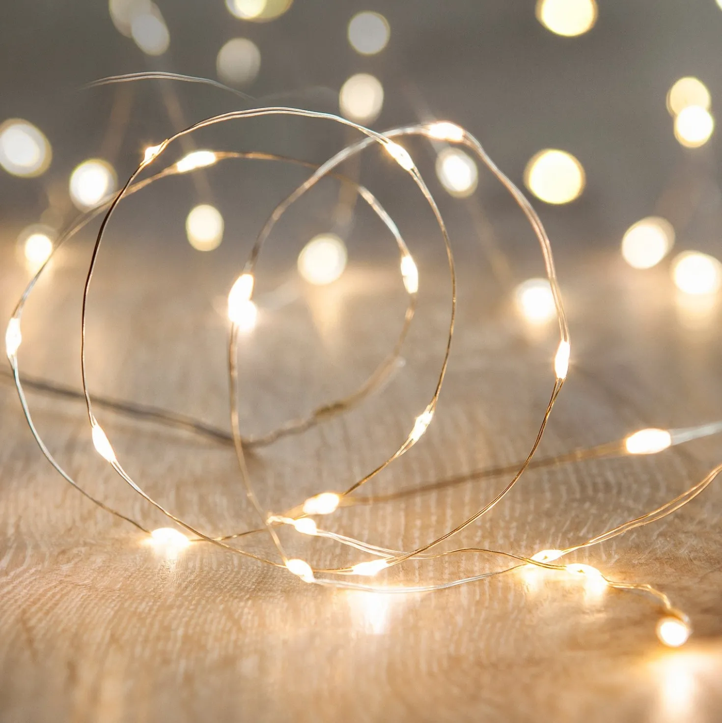 100er Micro USB Lichterkette warmweiß