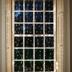 200er Mikro-LED Lichtervorhang in Warmweiß