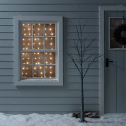 200er Mikro-LED Lichtervorhang in Warmweiß