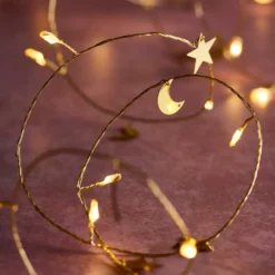 20er Ramadan Lichterkette Mond und Sterne