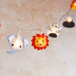 16er Safari Lichterkette Kinderzimmer aus Filz