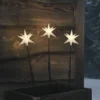3er Set 50cm LED Adventstern Stableuchten