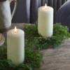 2er Set Kerzenkranz mit roten Beeren