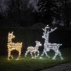 3er Set LED-Rentierfamilie L Studley