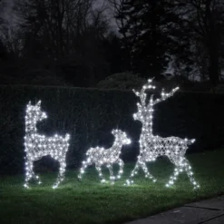 3er Set LED-Rentierfamilie L Studley