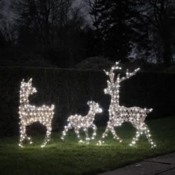 3er Set LED-Rentierfamilie L Studley