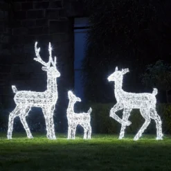 3er Set LED-Rentierfamilie M Swinsty