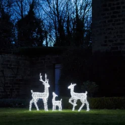 3er Set LED-Rentierfamilie M Swinsty