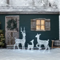 3er Set LED-Rentierfamilie M Swinsty