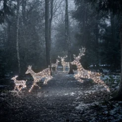 5er Set LED-Rentierfamilie XL Harlow