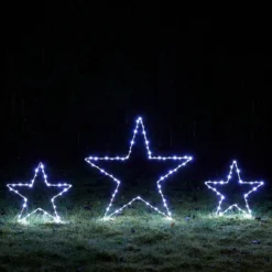 3er Set Osby LED Stern Stableuchten Weihnachtsdeko außen