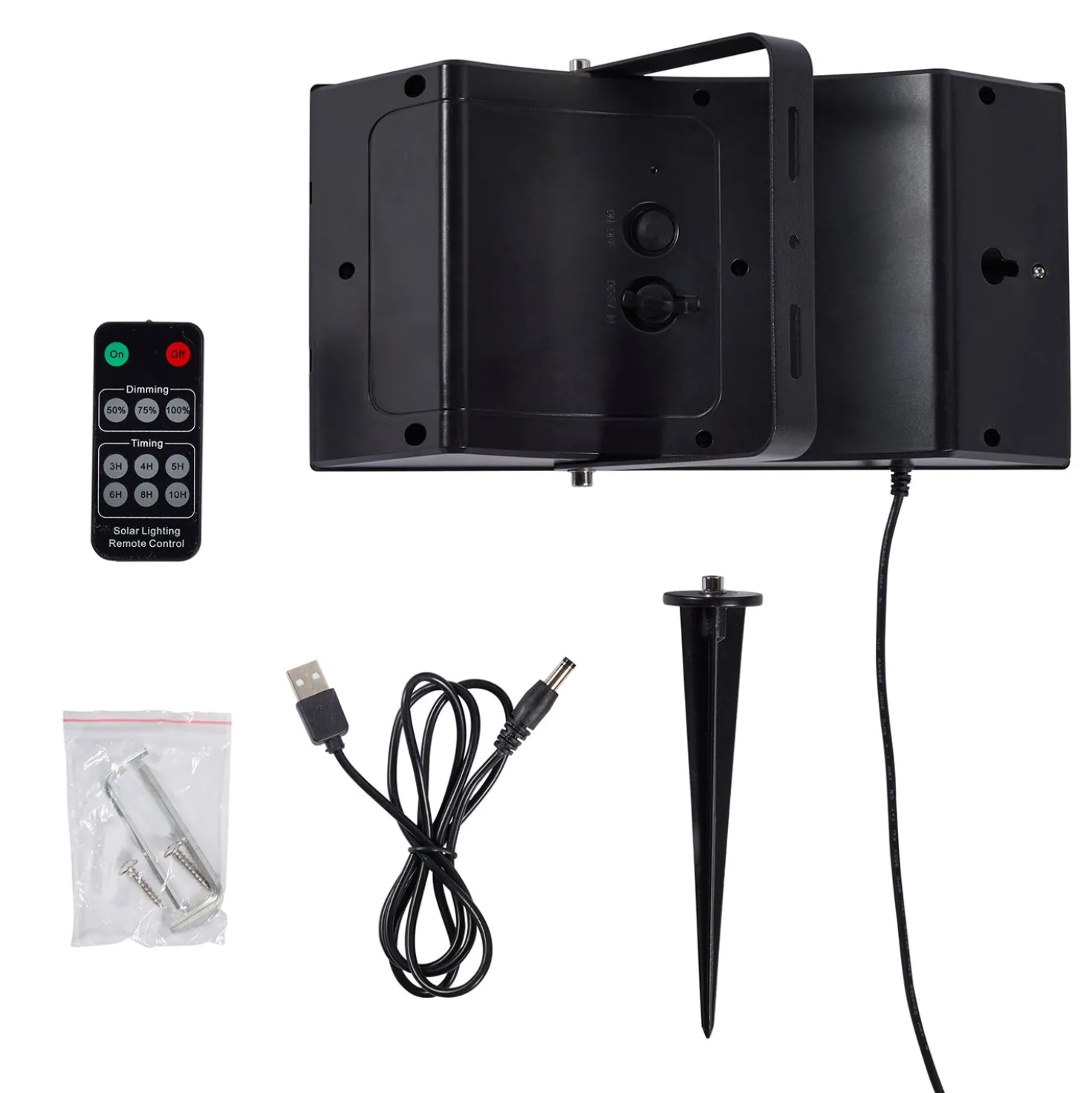 4er Set Solar LED Strahler in Premiumqualität 1W