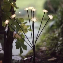 8er Set Solar Stableuchten Blumen