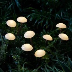 9er Set Solar Stableuchten Pilze