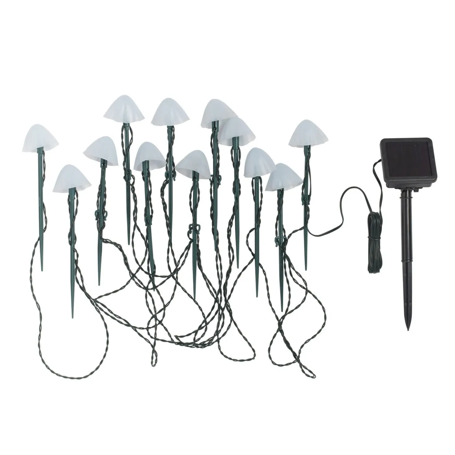 12er Set Solar Stableuchten Pilze