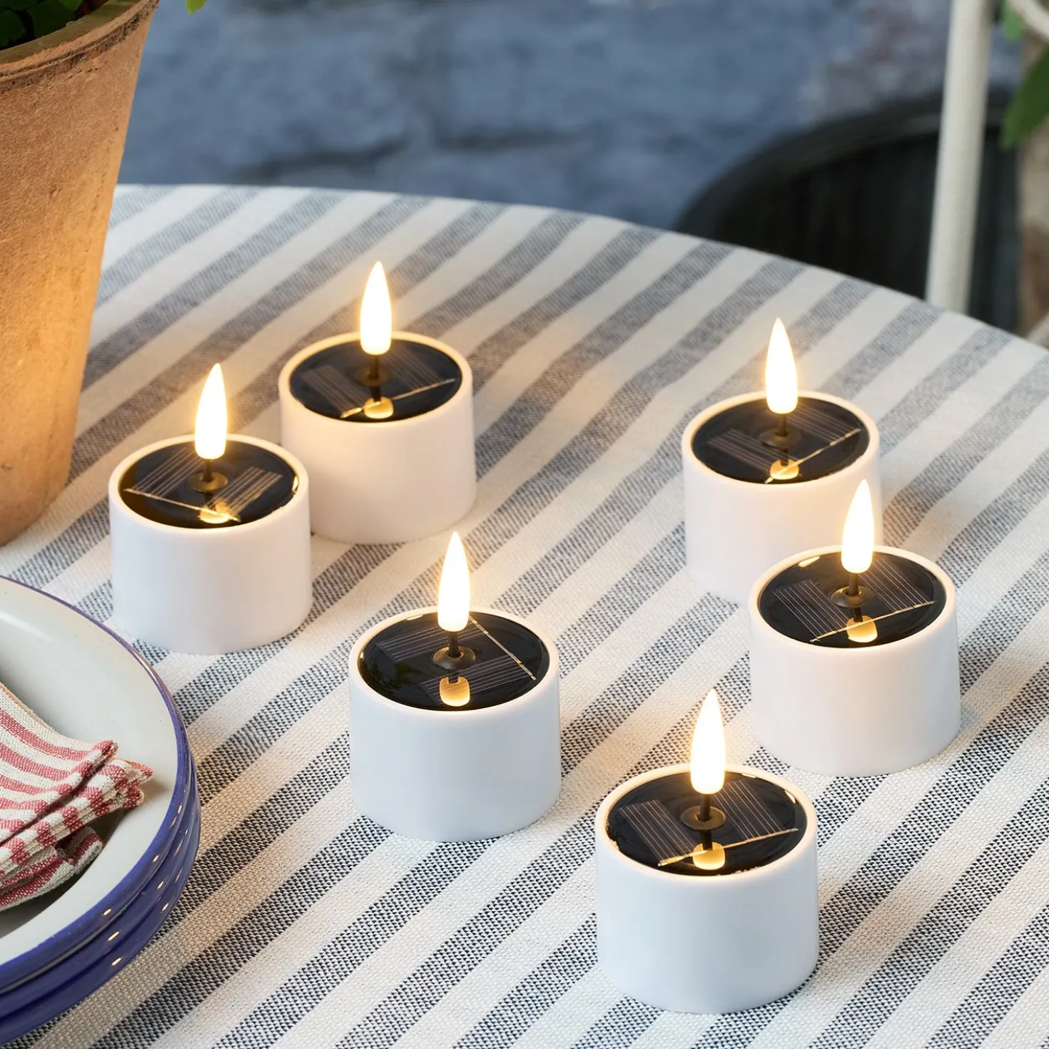 6er Set Solar TruGlow® LED Teelichter