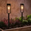 2er Set Solar-Wegeleuchten Wilton mit warmweißer LED