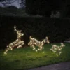 3er Set springende LED-Rentierfamilie M Harlow