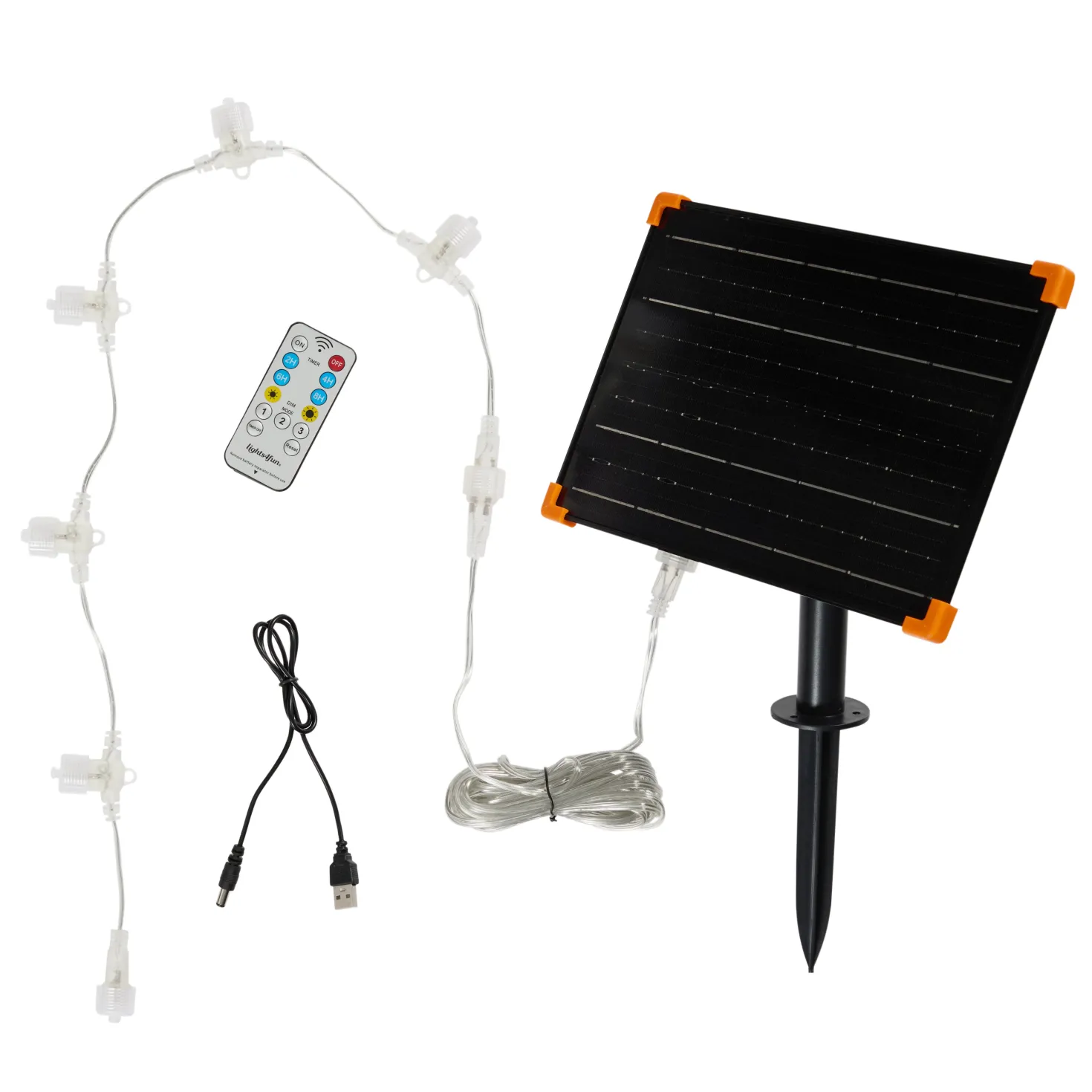 2er Set springende Solar-LED-Rentiere Hirschkuh & Rehkitz L Harlow