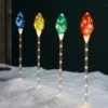 4er Set Stableuchten Weihnachtsdeko außen bunt
