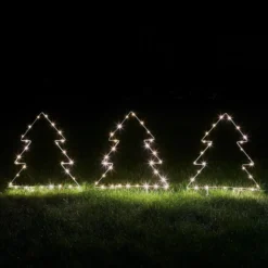 3er Set Tannenbaum Stableuchten